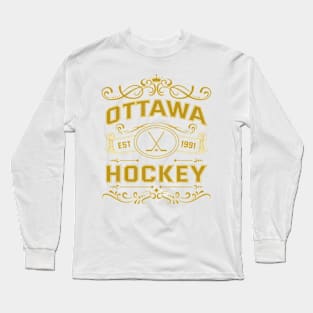 Vintage Ottawa Hockey Long Sleeve T-Shirt